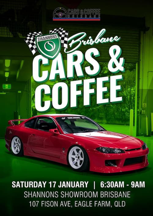 Event cars coffee Brisbane January