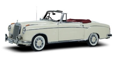 White Mercedes-Benz Cabriolet