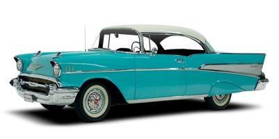 Turquoise Chevrolet Sports Coupe