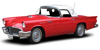 Red Ford Thunderbird Convertible