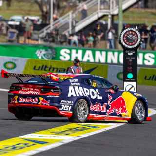 Chevrolet supercar pulls out of pits
